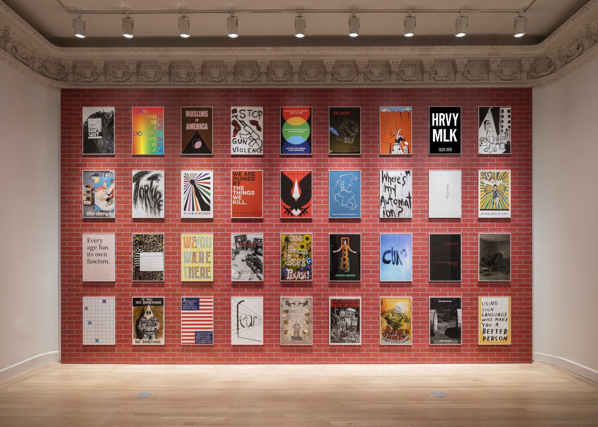 TheJewishMuseum's tweet photo. Before the Museum’s temporary closure in March, @jswatz of the @nytimes visited “We Fight to Build a Free World: An Exhibition by #JonathanHorowitz.” Read the full article, exploring artworks on view that “play off each other as if in conversation.” https://t.co/I10l8HiMpo https://t.co/KZupFlcF2a