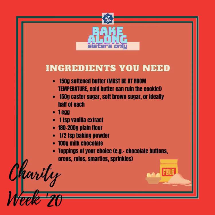 ISOCGreenwich's tweet photo. Join our sisters bake along to make some LOADED COOKIES with us!!!💓✨ https://t.co/kKDa4NHs8r