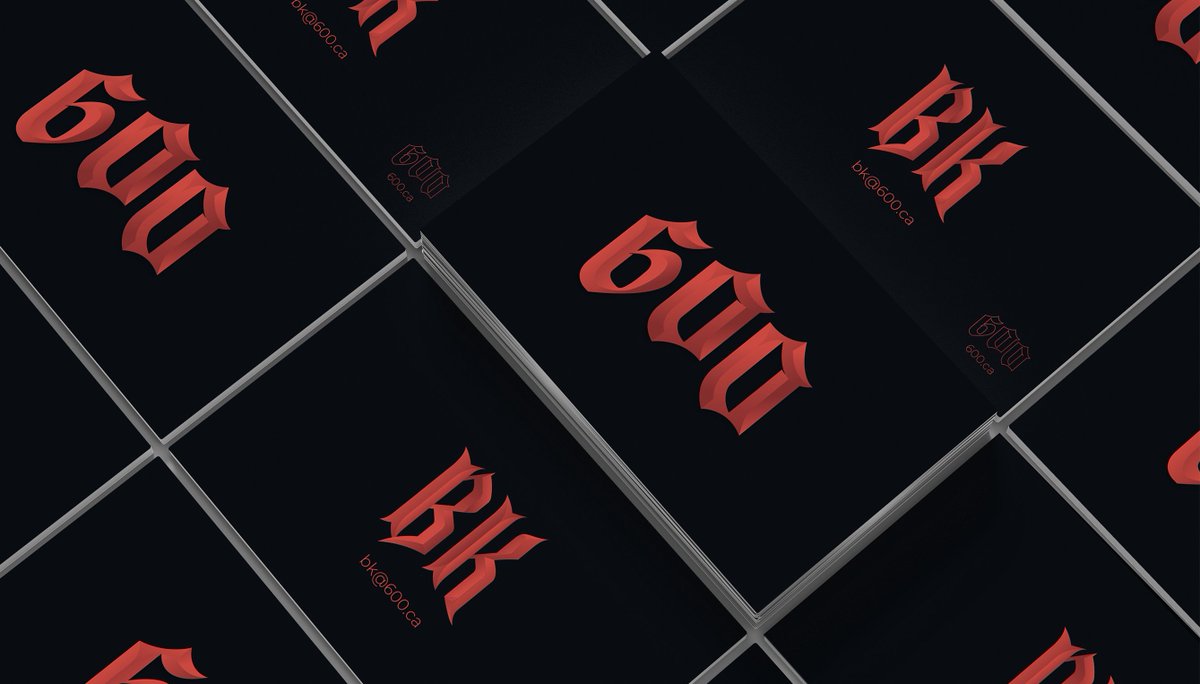 PinnerAiden's tweet photo. Personal branding I created for 600, a group of entrepreneurs that wanted a custom identity to represent their movement.

#branding #logodesigner #graphicdesigner https://t.co/dlFerGCAIu
