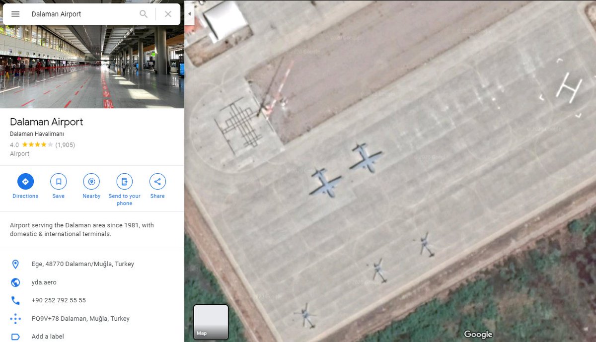 elianamoss8's tweet photo. Apparently, Dalaman is an aiport for #Turkey Drones. 
And right now an unregistered airplane is flying close to #Greece sea border.

Save #Greece from #TurkeyAggression https://t.co/kgRCP3ATQR
