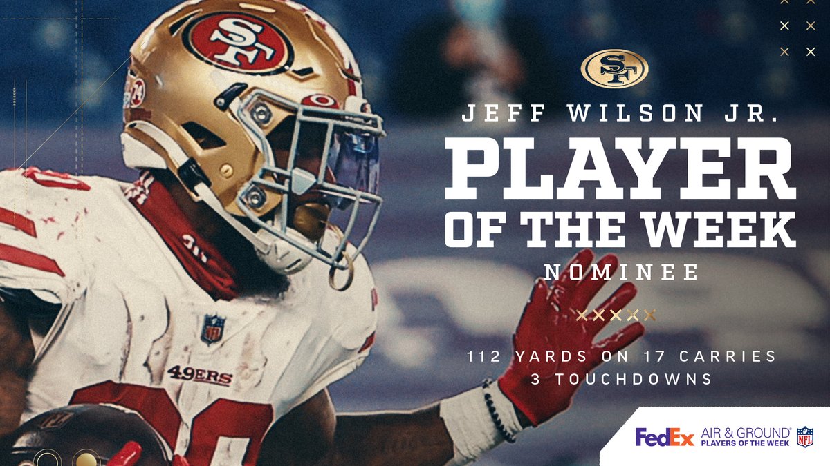 San Francisco 49ers on X: 'EL JEFE ‼️ Vote Jeff Wilson Jr. for