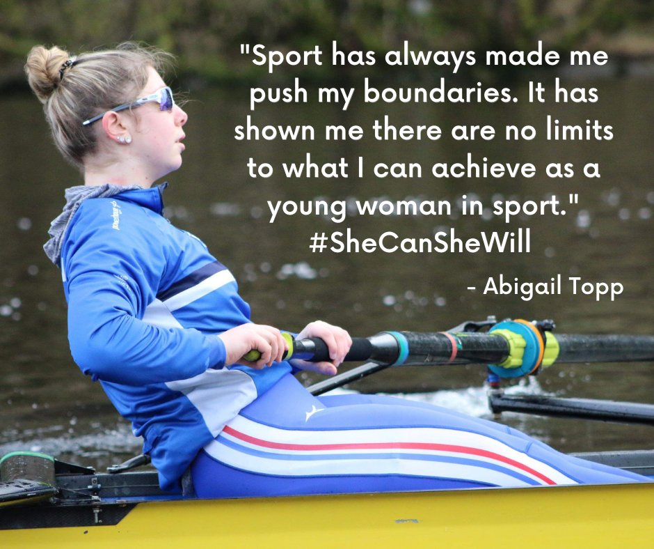 ScottishRowing's tweet photo. This week for Scottish Women and Girls in Sport Week, we're sharing #SheCanSheWill messages from female athletes around Scotland to highlight the positive impact of physical activity 💪 https://t.co/TcCKi3SSnz