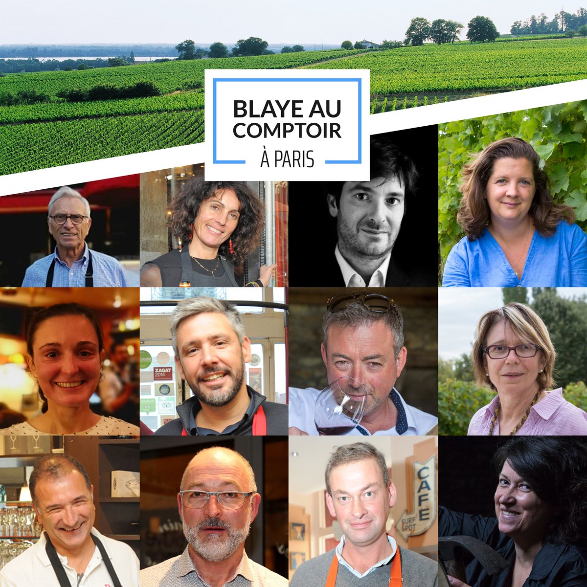 Dans le contexte actuel difficile, nos #vignerons soutiennent les #restaurateurs et #cavistes #parisiens !

Mercredi 4 et jeudi 5 novembre, venez les #rencontrer dans les établissements partenaires à l'occasion de Blaye au Comptoir à Paris. 😃

#blayecôtesdebordeaux #vinblaye