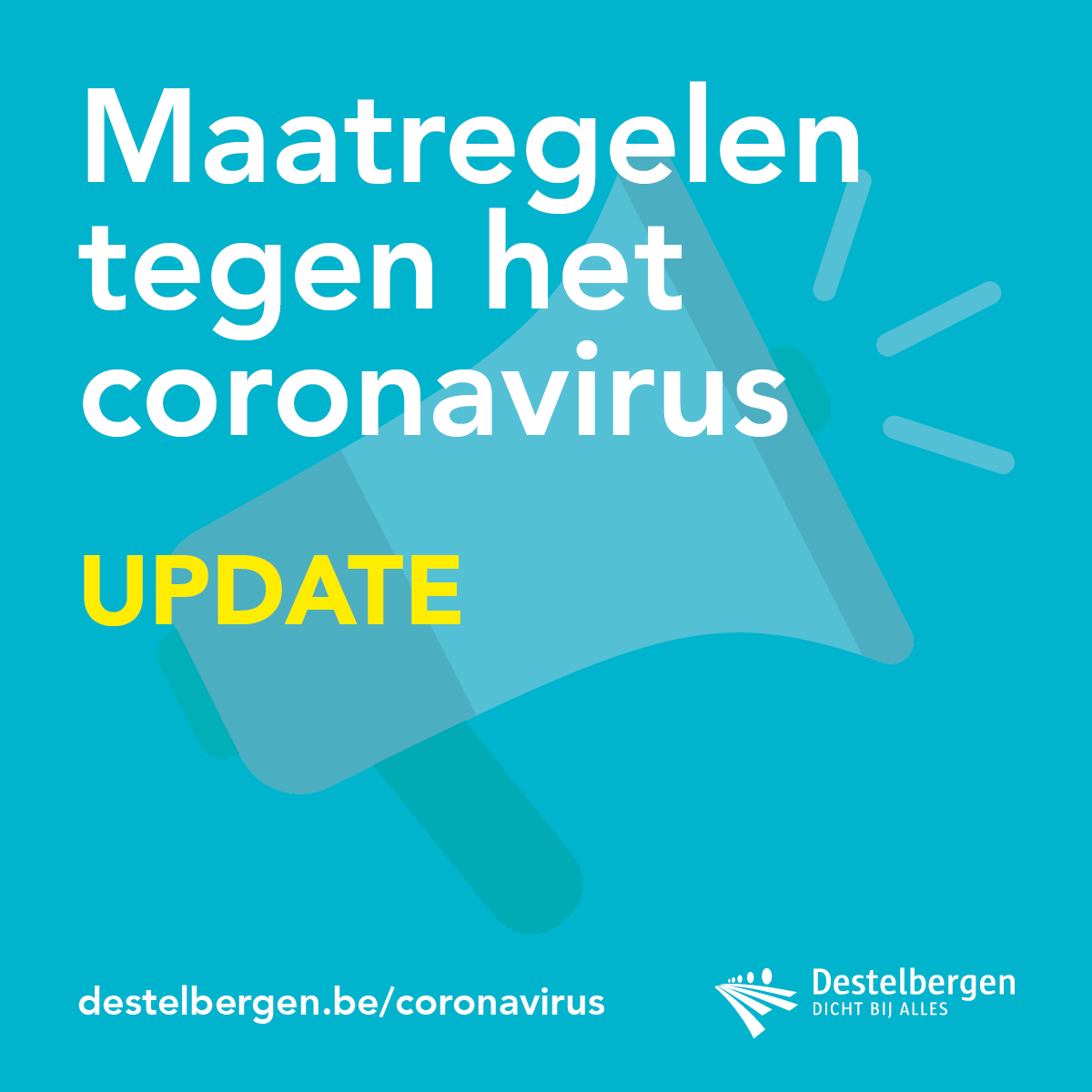 ⚠️ Destelbergen luidt alarmbel &amp; vraagt extra maatregelen
▶️ We overwegen om alle evenementen stop te zetten, maar wachten spoedoverleg VL regering af
▶️ Momenteel komen herfstkampen niet in het gedrang
ℹ️ destelbergen.be/destelbergen-l…