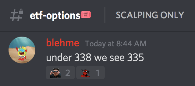 kingblehme's tweet photo. Nailed some more $SPY technical analysis for King Street in our #etfoptions chat!
While $SPY was $339, I said that $SPY falling under $338 would send it to $335. https://t.co/HBU9ag4zPG