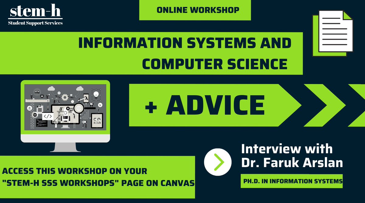 Want to learn more about information systems and computer science? Watch this workshop presented by Dr. Faruk Arslan. Remember, you must be a TRIO STEM-H SSS participant to have access to this workshop.#NMSU
Apply today to join the TRIO STEM-H SSS program: stemh.nmsu.edu/apply
