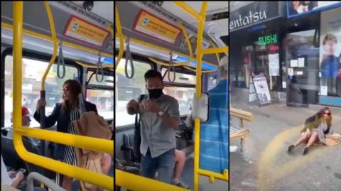 zonacero's tweet photo. Mujer se sube al bus sin tapaboca, le reclaman, ella lo escupe y la sacan ‘volando’
https://t.co/AFC2m15T6z https://t.co/yPzqPKz9di