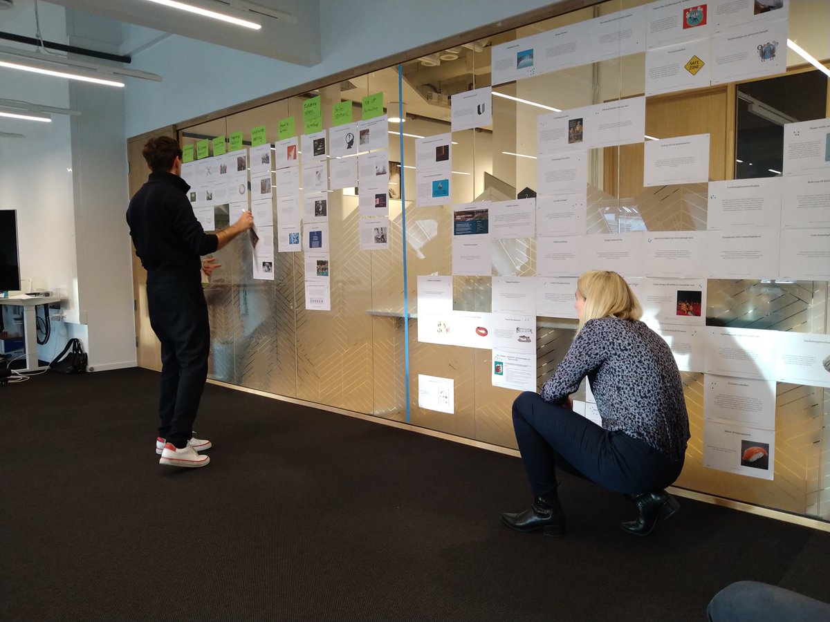 How should the new aquarium in #Bergen be? Which expectations do academia and schools have? Inspiring sprint lead by Brandity - one day down, two left! Exited to see where this goes! 🌊🐟🐠🐡🦐🦞🦀🦑🐙🦂🐚 <a href="/UiB/">Universitetet i Bergen</a>