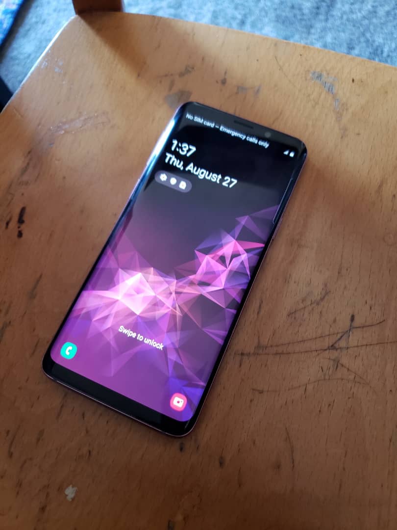 Blacq_Panther's tweet photo. Please help Retweet Samsung Galaxy S9 4gb Ram/64gb internal memory. Grade A USA used, Amazing device going for an amazing price also.
For more info drop a DM, or call/WhatsApp: 08100963965

#vipvendor Eniola Holmes Sherlock Holm Send a DM Asuu
#inspectorgadget #Camcoder https://t.co/bhv8JSXEUA