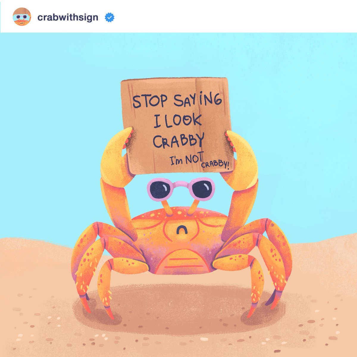 luciabaertl's tweet photo. 24.CARTON / CrabWithSign is at it again 🦀 @dudewithsign
P.S.Crabs are supposed to have 8 legs but I didn't feel like drawing another pair😂
#peachtober20 #peachtober #inktober20 #inktober #crab #dudewithsign #beach #beachdrawing #cardboard #ghostcrab #illustration #drawing https://t.co/IUwopHWbNl