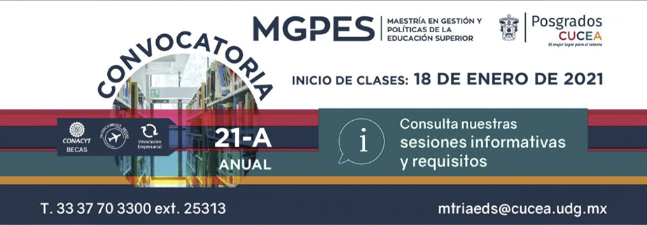 ANUIES's tweet photo. La Maestría en Gestión y Políticas de la Educación Superior #MGPES es un programa dirigido a quienes se interesan en recibir una sólida formación en el área de la gestión, planeación e investigación en políticas de la educación superior | @CUCEA_OFICIAL
https://t.co/j3wItlN9Z2 https://t.co/cpxlxYLB9n