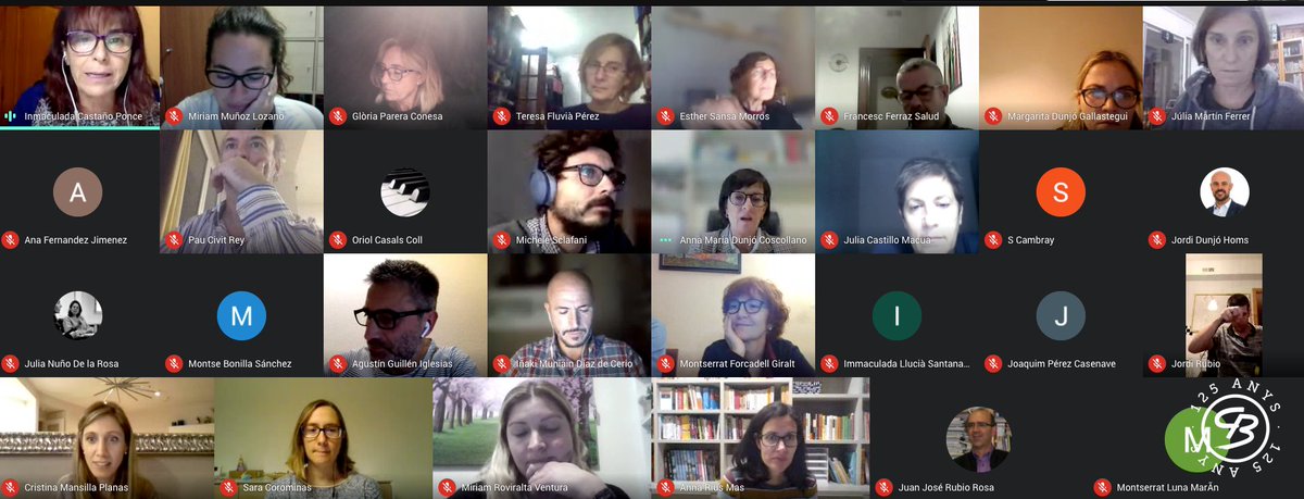 cbadalones's tweet photo. Un altre dilluns de formació de tot el personal docent del col·legi amb la @fundacion_trilema . Novament, per millorar l'ús d'eines digitals, que són bàsiques per oferir el millor servei en eventuals confinaments. Som-hi! #learningbydoing #profesimplicats #Badalona #Badalonès125 https://t.co/cfZyzdMMox