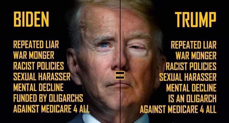 JBrisenio411's tweet photo. @ericaleshai #TheLesserOfTwoEvils choices are worse in 2020 than they were in 2016! https://t.co/tbeoUzqESh