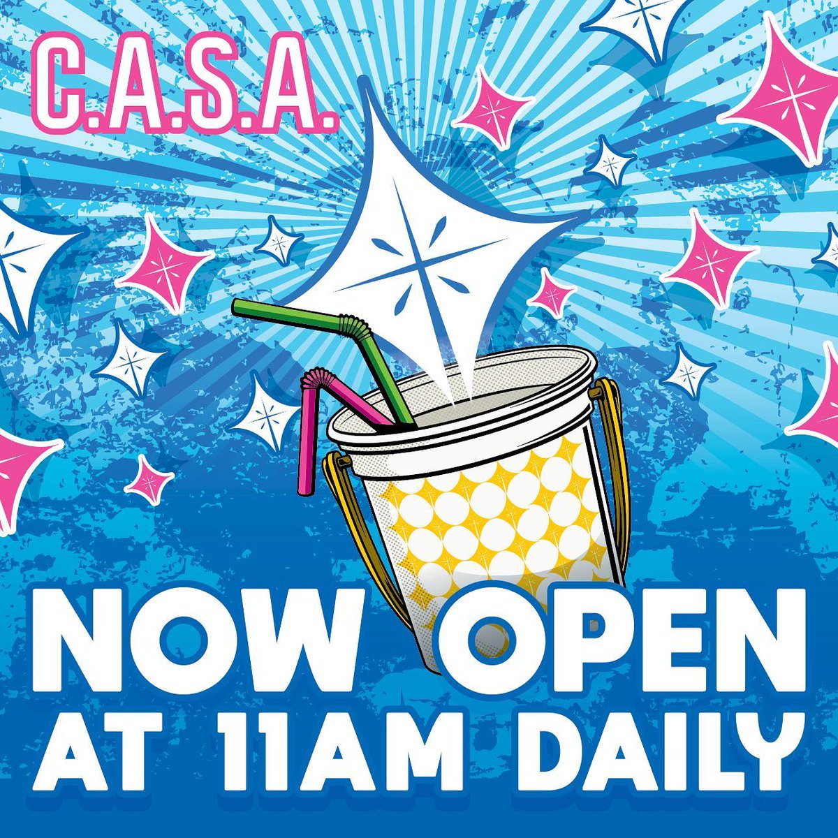 PARTEIAPP's tweet photo. Need some good news to get you through this Monday? #ParteiVenue CASA is now open at 11am every day! Their patio is perfect for lunch and happy hour! #ParteiOn #MillAve #Tempe #ASU #Cheers https://t.co/Tc9L8nJhlh
