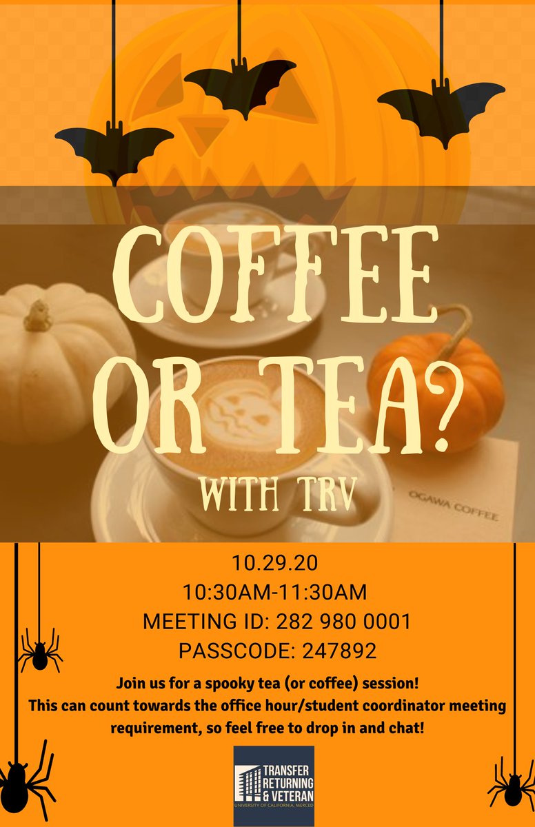 Join us this Thursday for Coffee or Tea with TRV.
