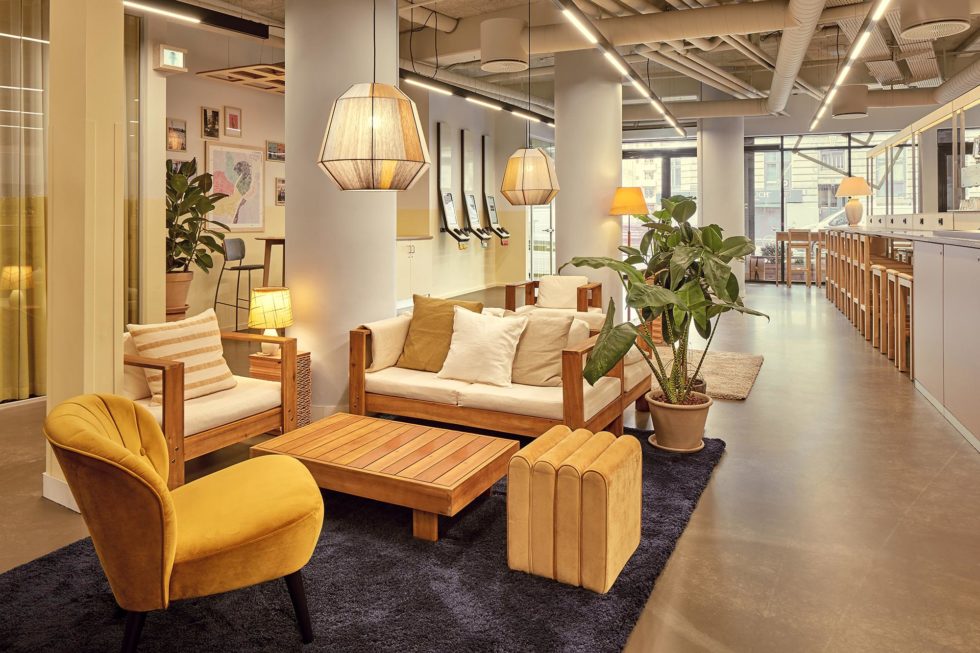 Have you seen <a href="/CityHub/">CityHub</a> Copenhagen? Designed by Spacon &amp; X, the hotel meshes the brand’s identity of affordable technology-driven lodgings with the warm, contemporary aspects of Nordic design. Read our online feature now: bit.ly/3kxsU8L #hotelnews #hoteldesign