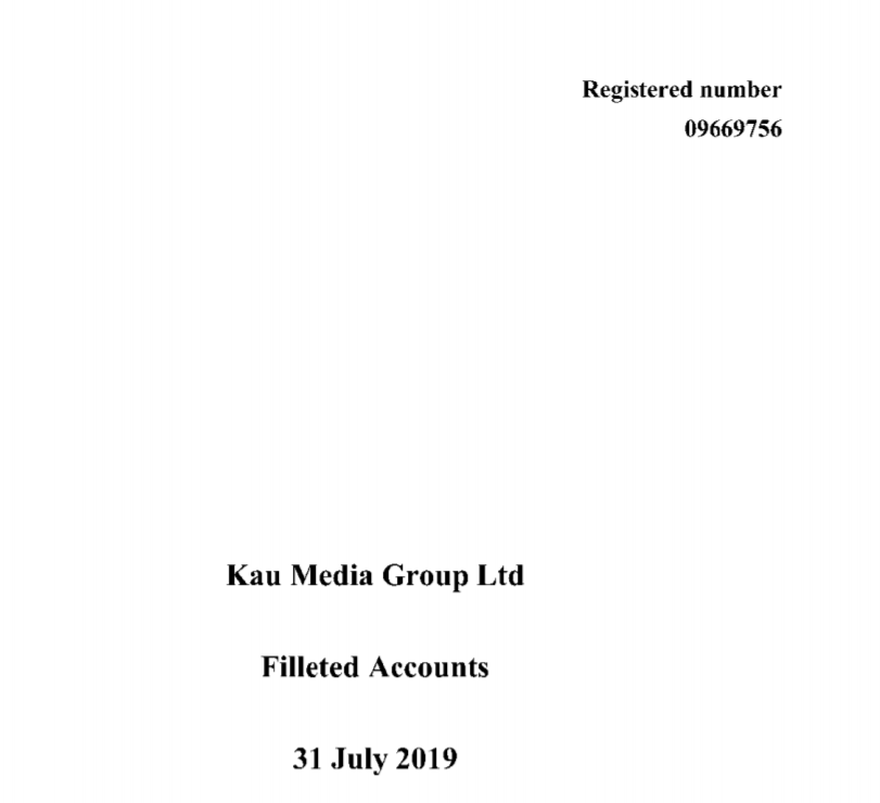 The tenth biggest contract went to Kau Media Group Limited, a digital market agency that files "Filleted accounts" https://www.contractsfinder.service.gov.uk/Notice/71f17c7f-0635-4fae-bdfc-49df3bdb8fbe?origin=SearchResults&p=1