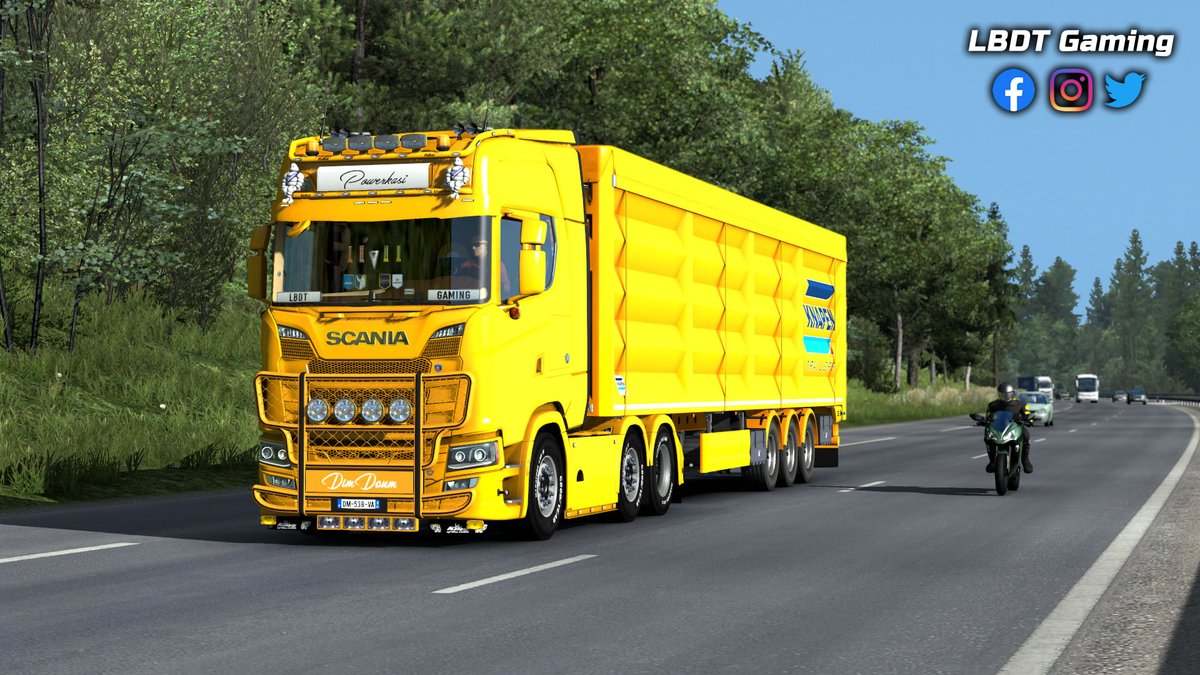 DamsLaconi's tweet photo. Bonsoir 🙂 Découvrez mon nouveau camion en live ce soir 😍 👇👇👇
https://t.co/DWCGnhPQ9I
#ETS2 #KNAPEN #SCANIA @ScaniaFrance @ScaniaGroup @knapentrailers @SCSsoftware https://t.co/2KdVb8jWcy