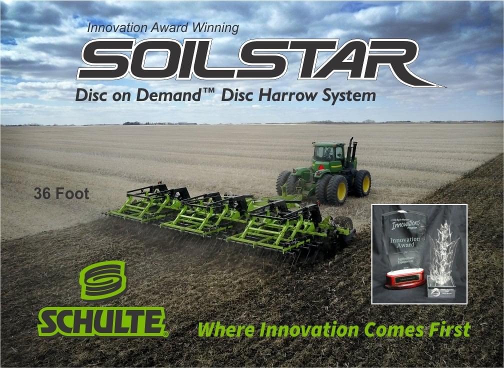 Schulte DHX-360, Disc on Demand, Disc Harrow System. Winner of the Ag in Motion and Canada's Farm Progress Show innovation Awards. #WorldClassBuiltToLast
#WhereInnovationComesFirst #DiscOnDemand
