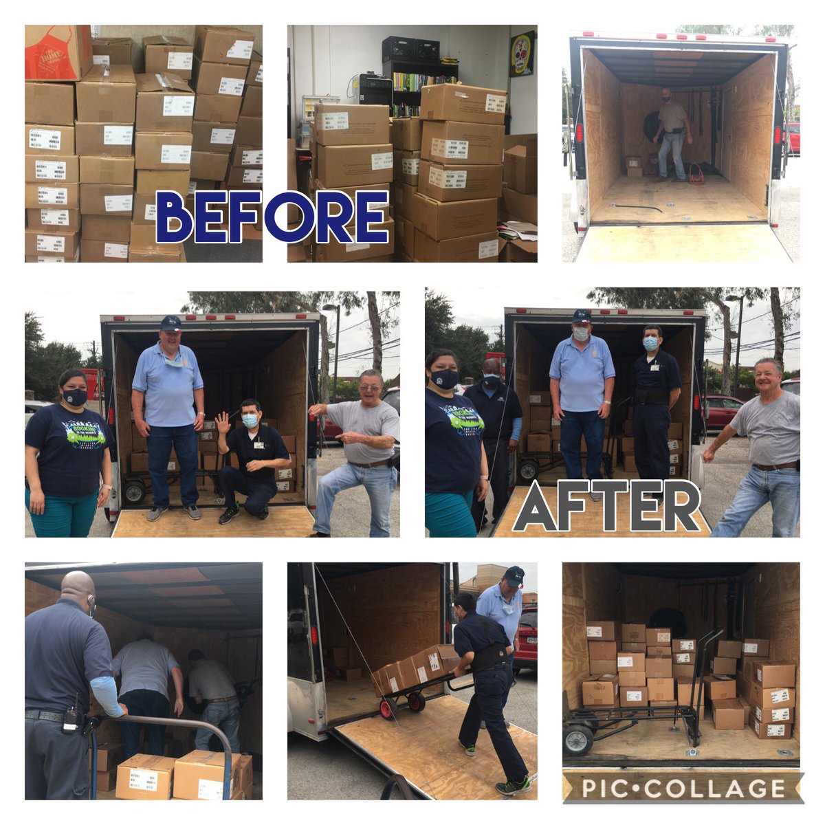 HMSInteract's tweet photo. Thank you to the #SeabrookRotary Club members and the @HamiltonMS1 Custodial Staff for their help with the #RotaryBooksForTheWorld donations collected by the @HMSInteract Club. These books will go to countries in need. #ServiceAboveSelf #LiteracyForAll2020 #Interact https://t.co/SXfdEomSbo