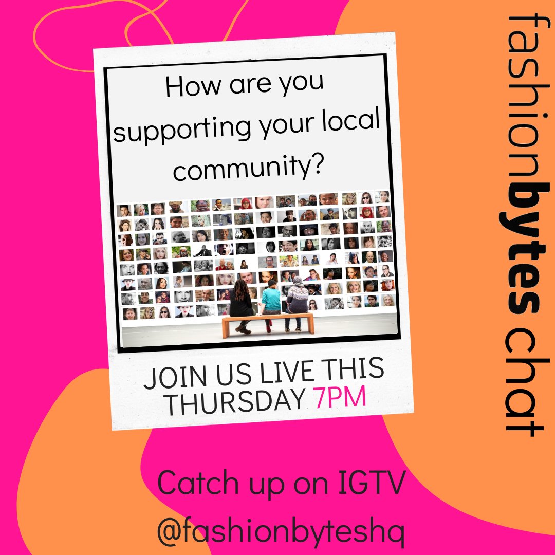 How do you build a network &amp; support your local community? Join us Thurs 7pm on Insta to find out this &amp; more while we chat to creative entrepreneur Natalie Worgs #jointheconversation 

#fashion #creator #stylist #fashionblogger #community #network  #fashionbyteschat #freelance