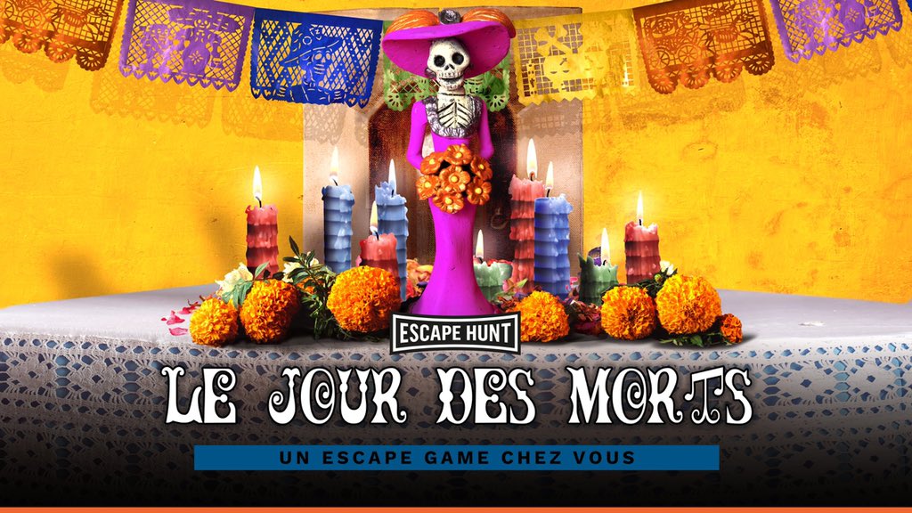 Menez votre escadron de squelettes et relevez les défis de #LaCatrina pour mettre la main sur la plus belle des récompenses ... la VIE ! 

Notre dernier #escapegame à imprimer est un remède #feelgood à la morosité. 

#diadelosmuertos 💀

bit.ly/3osxJTd