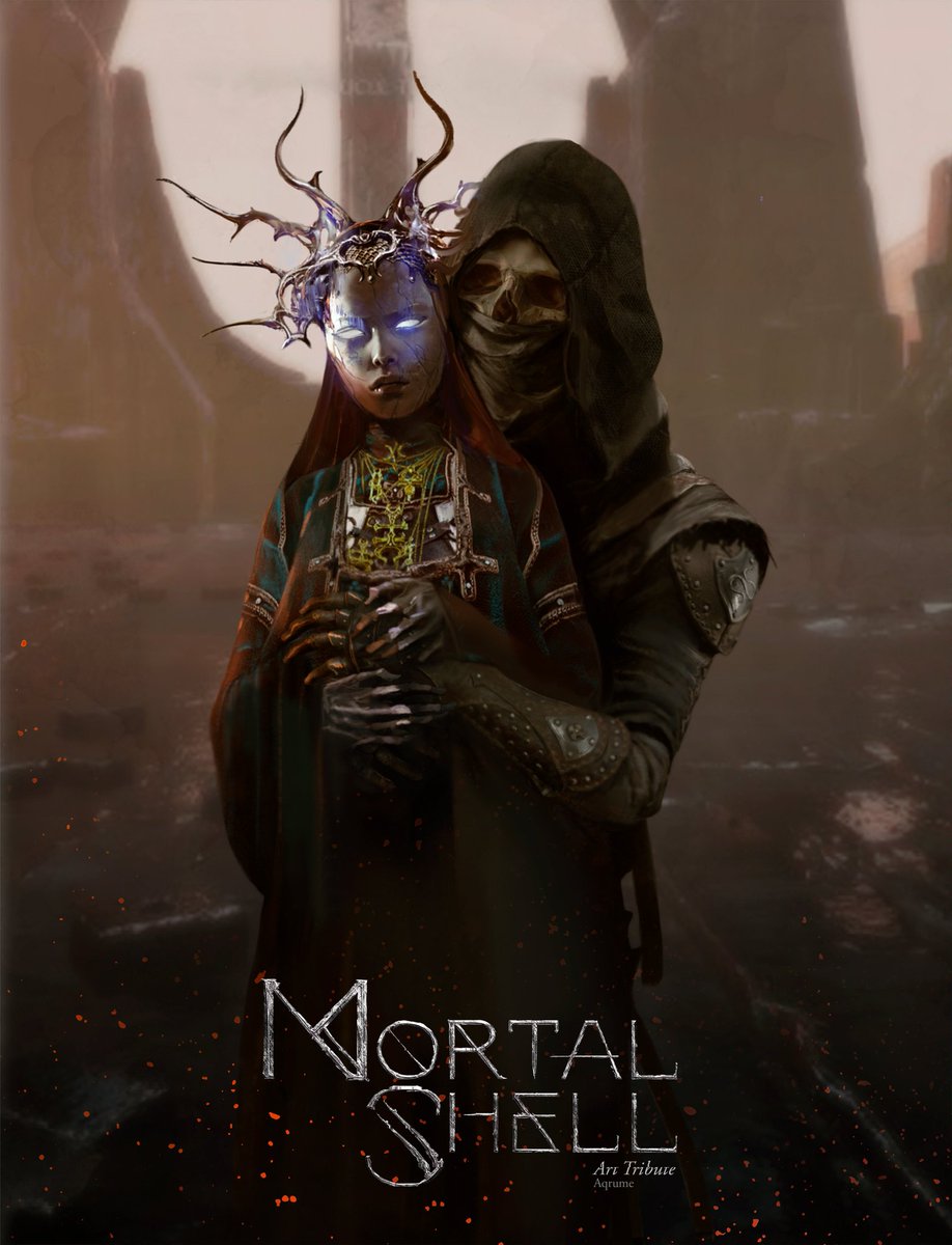 aqqrume's tweet photo. Os dejo por aquí mi último trabajo! Fanart de Mortal Shell.
La verdad es que tenía esta cuenta muy abandonada, pero ya veréis cómo voy subiendo cositas al igual que por instagram por aquí 🖤
#MortalShell #genessa #tyeltheacolyte #gamer #games #illustrationart #painting #fanart https://t.co/ALrregyKvG