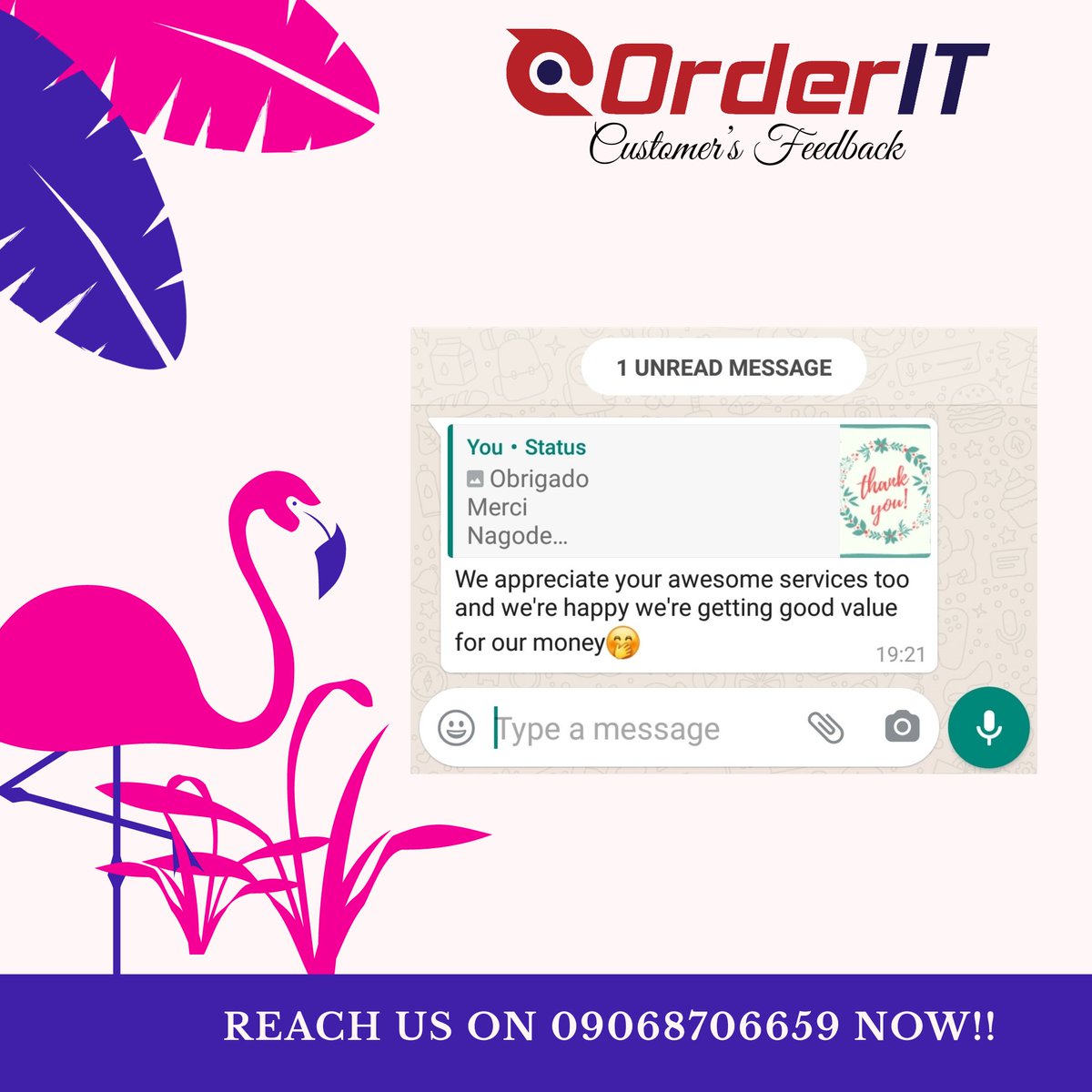 OrderIT_ng's tweet image. When your customers pray for you.. You are doing Great.

#Todaysepisode #akuredelivery #akuredispatch #dispatchriderinakure #courierservice #courierserviceinakure #ondowarehouse #DISTRIBUTION #ondologistics #deliverycompanyinondo #delivery