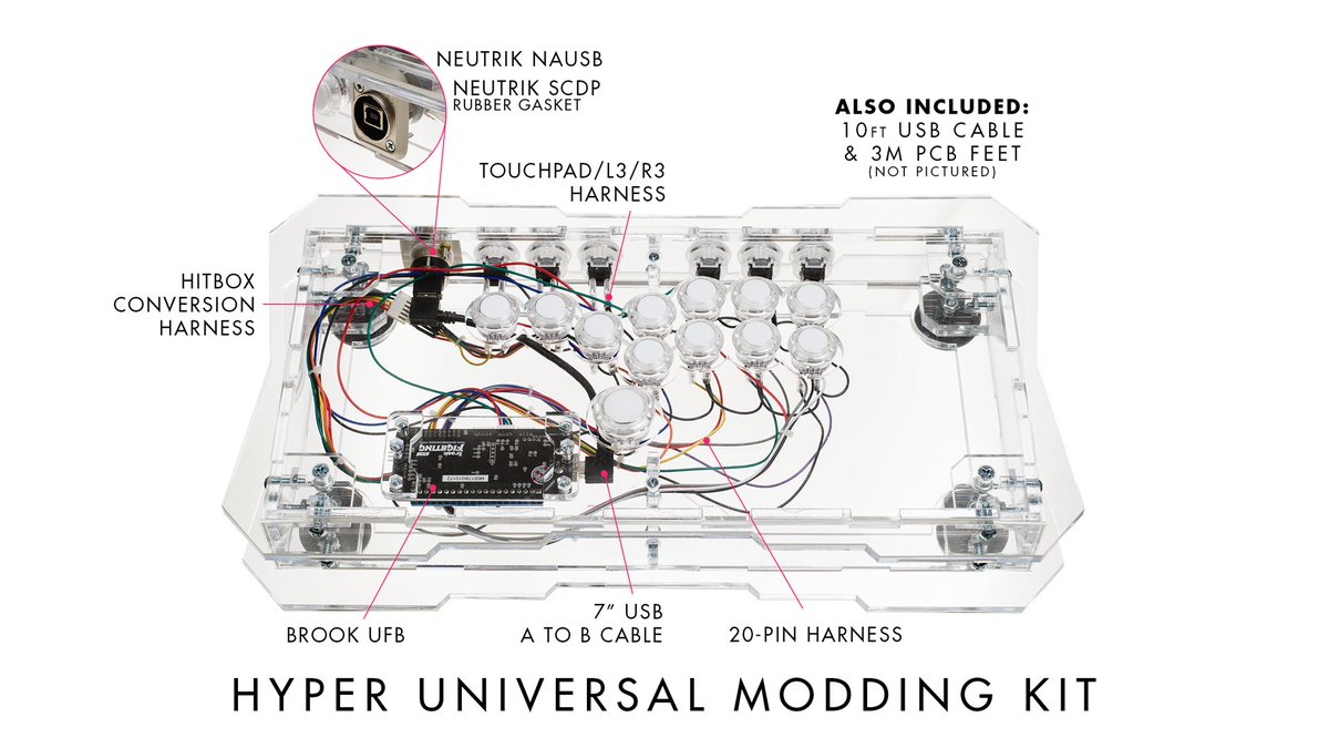 ArcadeShock's tweet photo. RESTOCKED

Universal Modding Kits

https://t.co/xIeuUkFldS

Hyper Edition

Retro Edition

PS3/4 Wired

PS3/4 Wireless

Just add joystick, buttons to your case and you're set

#arcadestick #hitbox #easymodding #universalmoddingkit https://t.co/5lAGQb6LTb