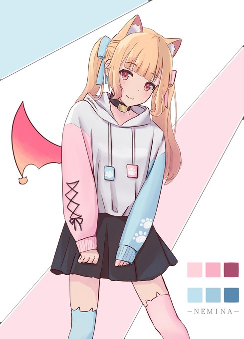 金髮のtwitterイラスト作品