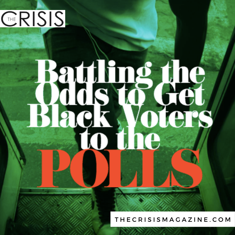 thecrisismag's tweet photo. Head to https://t.co/EyNAbdgbMJ to read @CulturynLife’s article, “Battling the Odds to Get Black Voters to the Polls”. 🚶🏾♀️🇺🇸
Learn about the extensive work being put in by organizations like the @BlackVotersMtr Fund, and @NAACP. https://t.co/K2S4a4mYLJ #NonstopToNovember https://t.co/wpi1WnxRXB