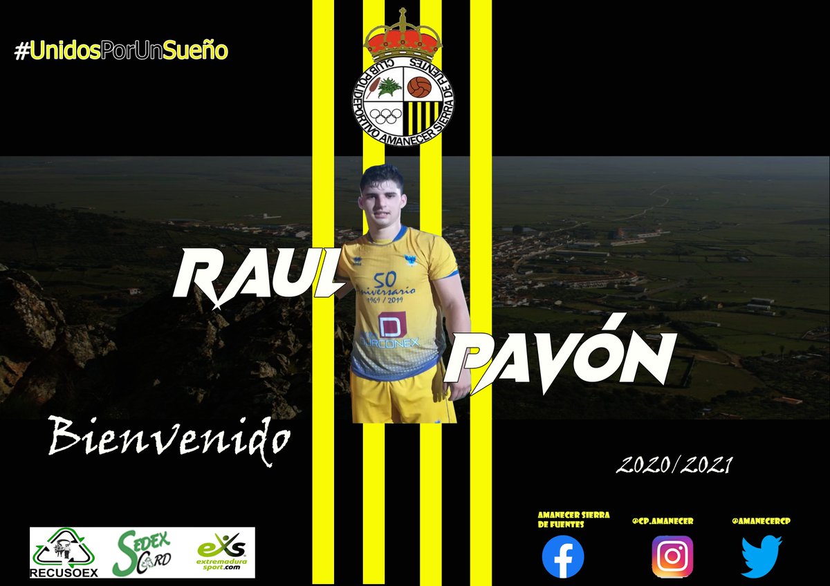 AmanecerCp's tweet photo. FICHAJE|
Damos la bienvenida a un jugadorazo, se trata de @RaulPA_10 , centrocampista que procede del @CPMalpartida_  Bienvenido Raúl, tu compromiso nos hace más fuerte.
#AupaAmanecer #BienvenidoASierradeFuentes #UnidosPorUnSueño #laterceranosespera https://t.co/ljE34Q4STM