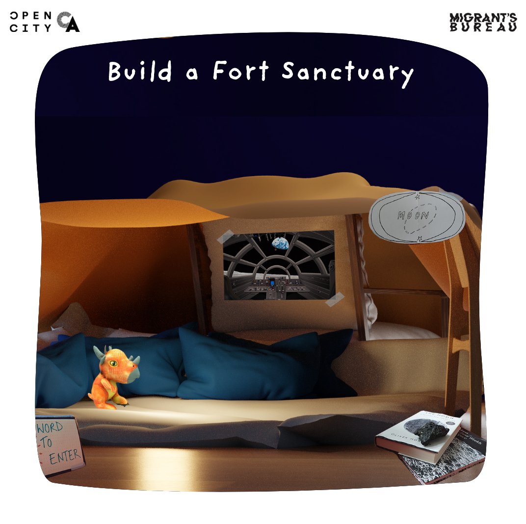 migrantsbureau's tweet photo. Have a go at building a fort sanctuary at home with this latest activity from @abbyandalice #LearningFromArchitecture
https://t.co/xUpZmLcjNy https://t.co/KdIf6iiBkr