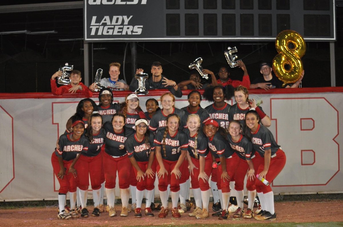 ELITE 8!!!!  Come out and send these girls off tomorrow as they head to Lowndes High School in Valdosta, GA.  Leaving Archer at 9:00am.  They would love to see you all cheering them on!!!!  We'll be leaving from the softball field and heading out on New Hope Road.