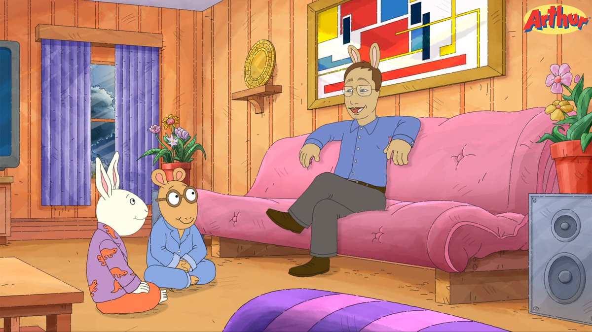 arthurpbs's tweet photo. Start off your Halloween week with "Fright Night" featuring guest star @RL_Stine as Buster's Uncle Bob! Only on @PBSKIDS and the PBS KIDS Video App: https://t.co/6zYB1GxIY7 https://t.co/GVb9RiUrfg