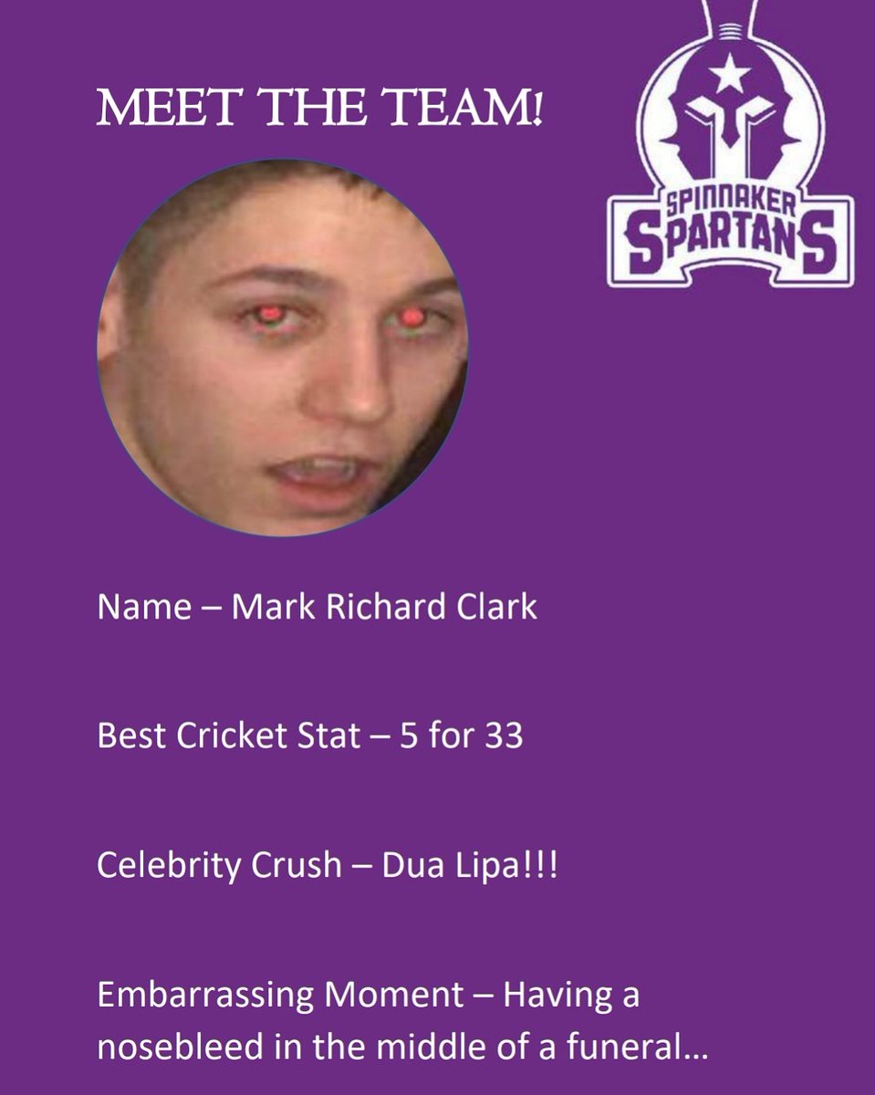 Spartans_PPL's tweet photo. Mark 'dick' Clark will be playing in purple for the Spartans 😍💜 https://t.co/6laSz0wTkW
