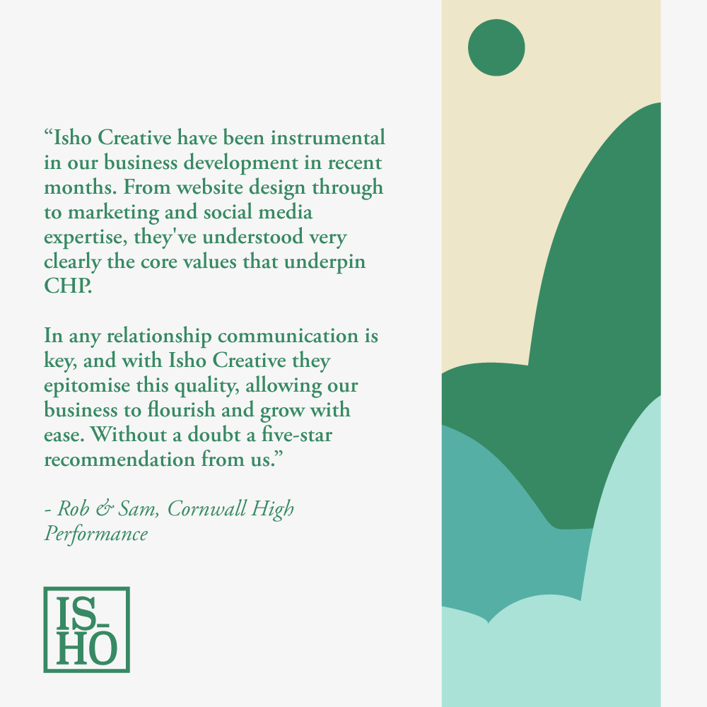 IshoCreative's tweet photo. Rob & Sam from @Cornwallhighper were one of our first customers and we still speak to them most days - communication really is key! Thank you guys for this testimonial and our 5 star recommendation ⭐️
#brightonwebdesign #brightonmarketing #webdesigners https://t.co/fNB5Z9th9o