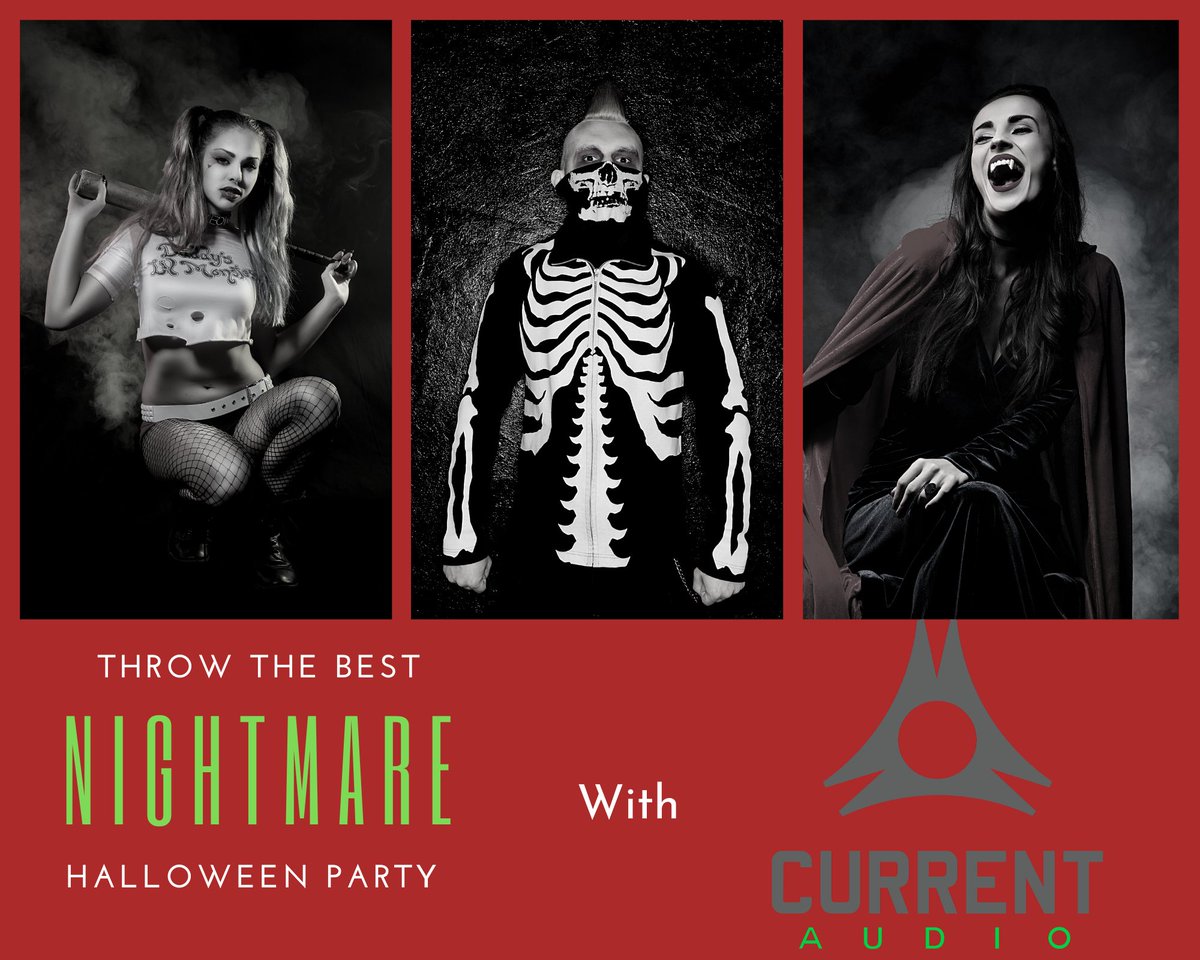 current_audio's tweet image. Let your sound be as awesome as your party🔉
.
Get your Current Audio speakers today and wake the ghosts up!!
.
#currentaudio #current #soundvisiontechnologies #halloween #halloweenparty #party #music #sound #audio #costumes #scary