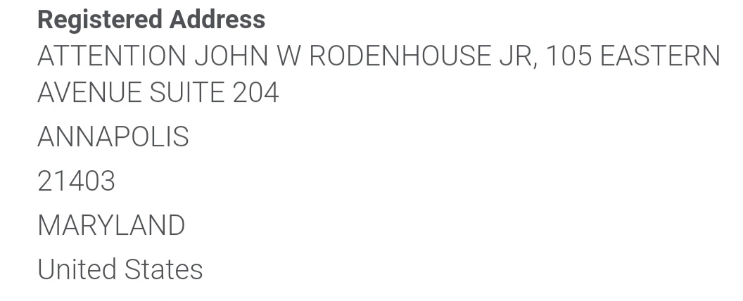 Many of these LLCs list John Rodenhouse as the Agent with a Maryland address. Who is this guy? 9/