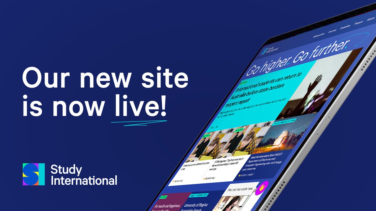Study_INTNL's tweet photo. More stories, resources and inspiration than ever before! Study International 2.0 is now live! https://t.co/82E3BwPdRN https://t.co/4VfV2CKAZM