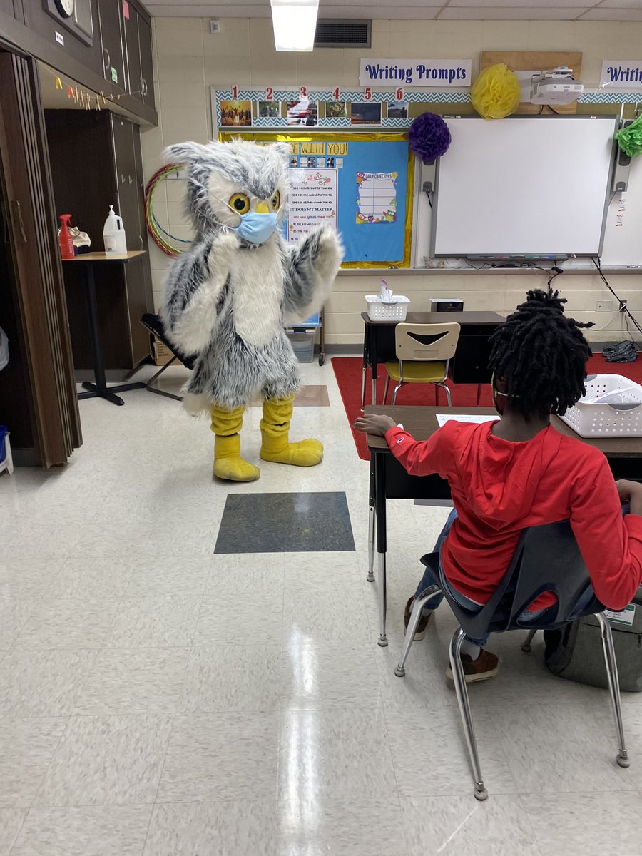 drafischer's tweet photo. Great day, it was exciting to have some of our students back at @LISShines today. Hootie was also excited to welcome the students back! @HootietheOwl @MsHartLIS @MRBOGGSLIS @jheller2012 https://t.co/UpGq6H8zcl