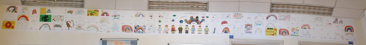 AnnaPanto1's tweet photo. Geddington Ward covid 19 mural.. In honour of staff commitment, dedication and resilient.. Thank you to Hawthorn school Kettering #surgery #kgh https://t.co/Lu2TEnm3vz