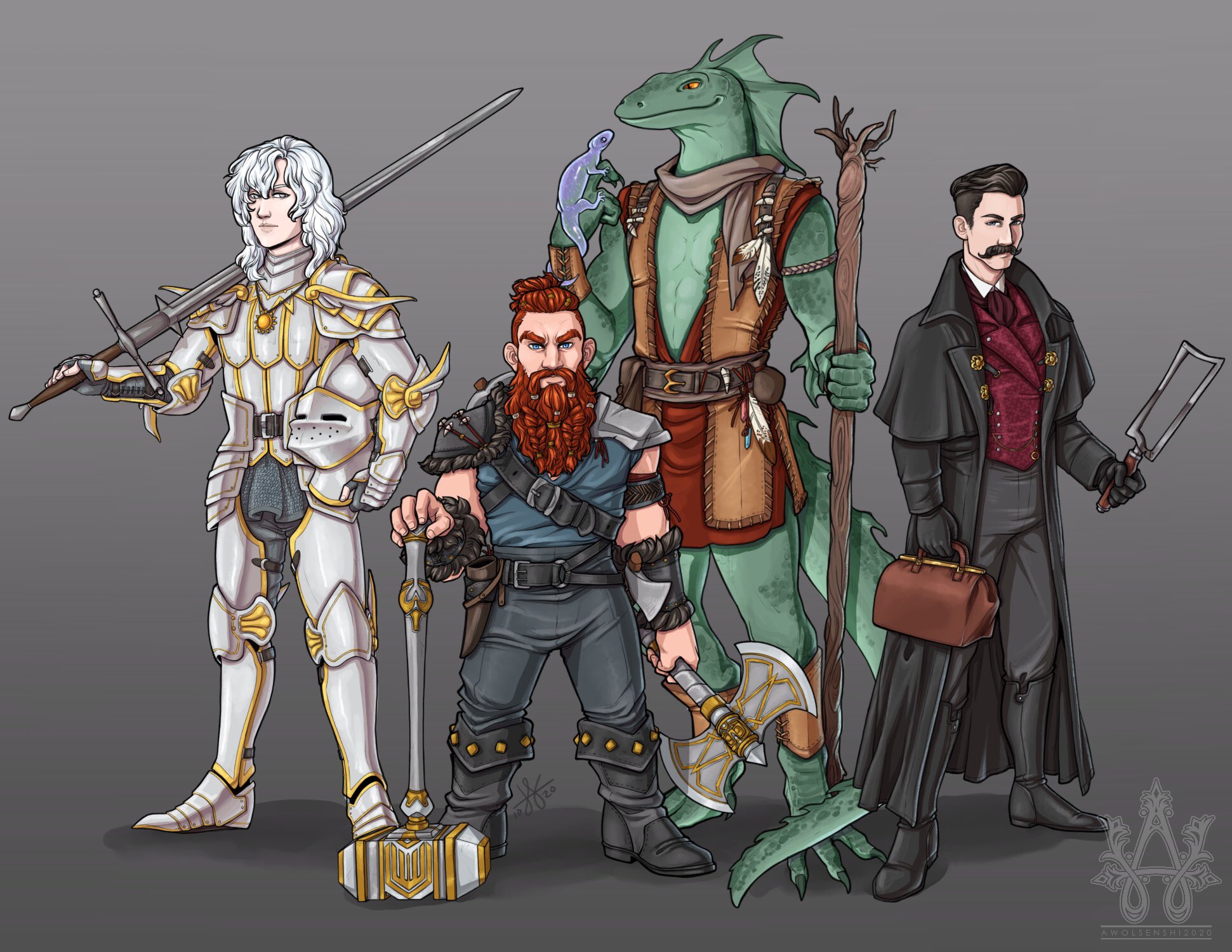 Art] Curse of strahd Group commission : r/DnD