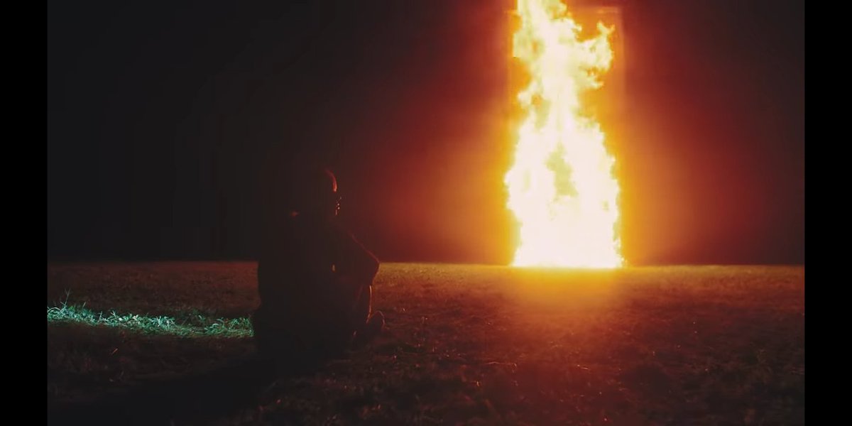 At the end of the MV we see everyone leave and only Taehyun is remaining, infront of the fire, while he spots the now 'ruined' keychain. Which I feel might be related to Taehyun being taken over to the "'other side" or give into the darkness..