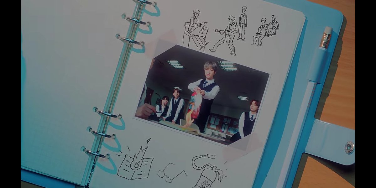 Beomgyu might also be the one who has to save the others. As you can see the irony that in Run Away only Taehyun is left infront of the fire, while Beomgyu at the starting of CYSM is the one trying to put the fire out, but he is also the one who "killed" Taehyun