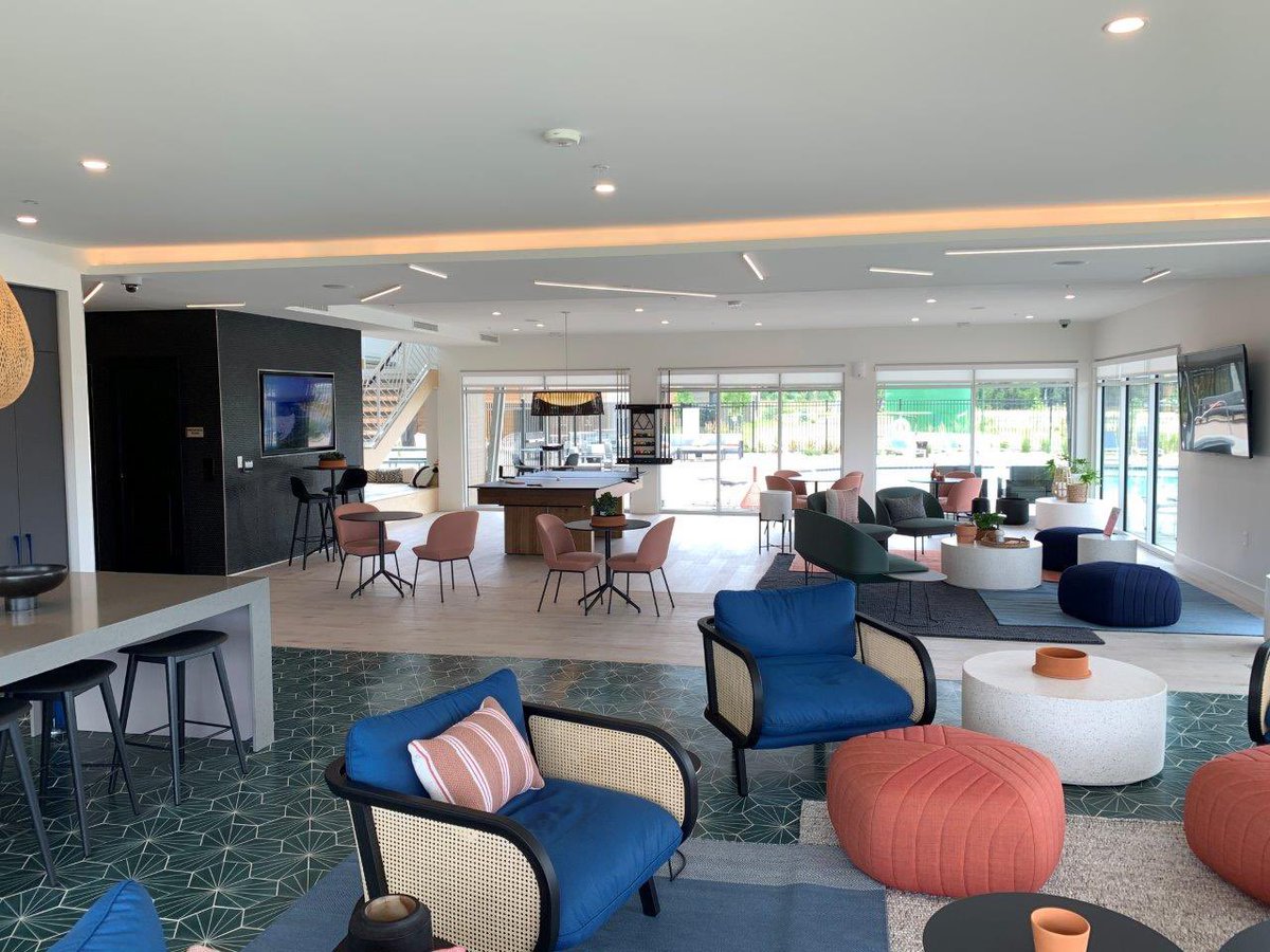 coburnpartners's tweet photo. We are so excited to start seeing residents at 0 Diagonal. The community areas are ready for Covid safe activities and the outdoor areas feel so homey and welcoming! https://t.co/pz5UMXX6vb