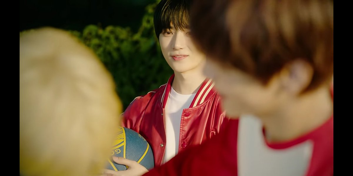 ** in "Drama" as you can see, beomgyu is the one always observing them and seeing them have fun, and feels as if he doesn't belong there, or wishes he did; which he imagines when he falls of the bike and faints, but when he wakes up the others only stare at him w/o helping out **