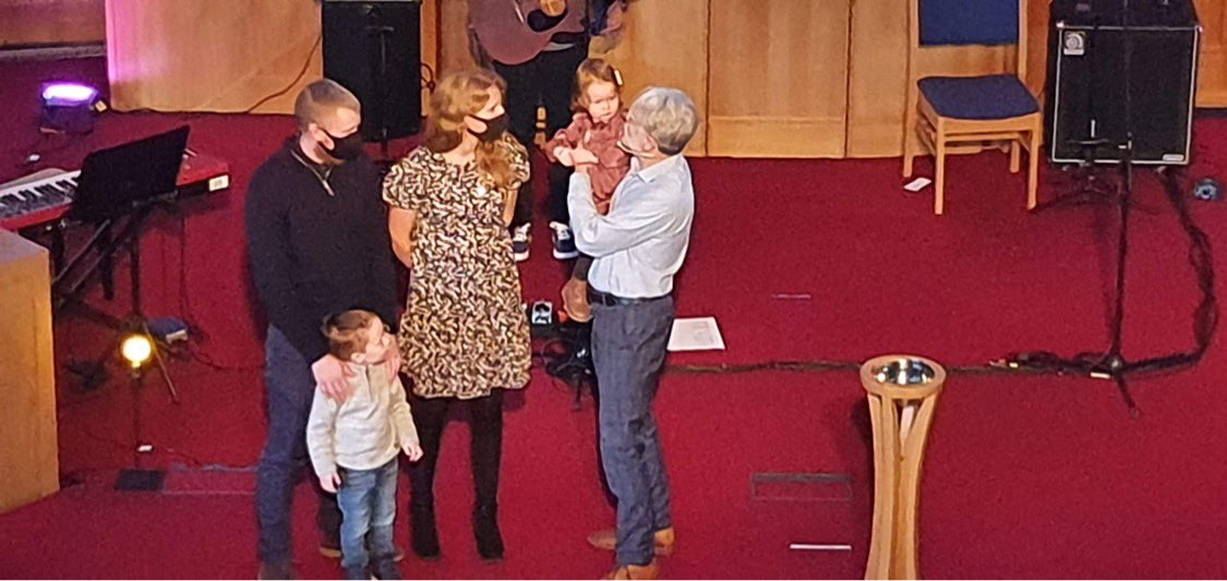 Sunday afternoon in <a href="/ChurchCarnmoney/">Carnmoney Church</a> - baptism of Jonah Shannon and thanksgiving for Nora Beattie