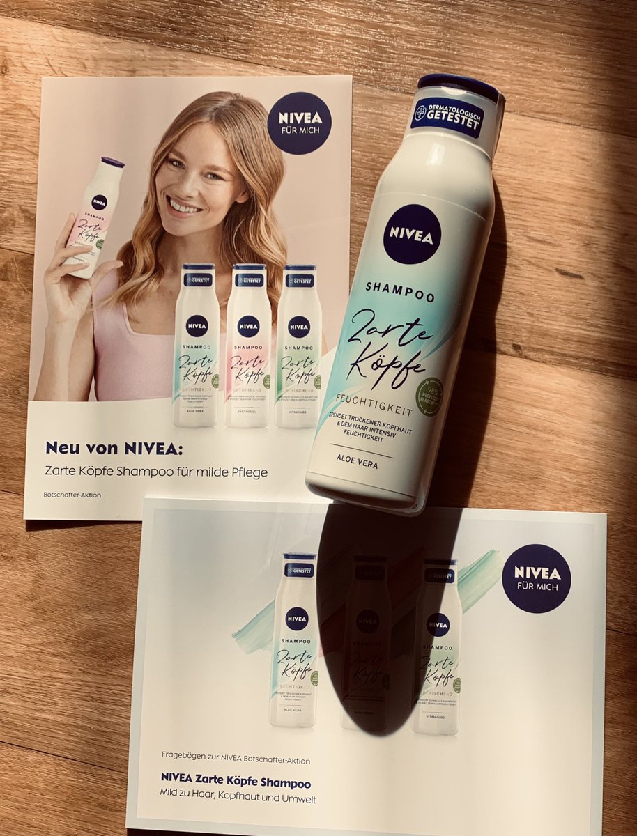 punktonella's tweet photo. “Werbung“
Ich darf das neue Zarte Köpfe Shampoo Feuchtigkeit von @nivea_germany ausprobieren 😊
#nivea #niveabotschafterin #produkttest #produkttester #niveabotschafter #nivealiebe #niveabotschafter_zarteköpfe #niveazarteköpfefeuchtigkeit #haarshampoo https://t.co/6IR0pHxzW7