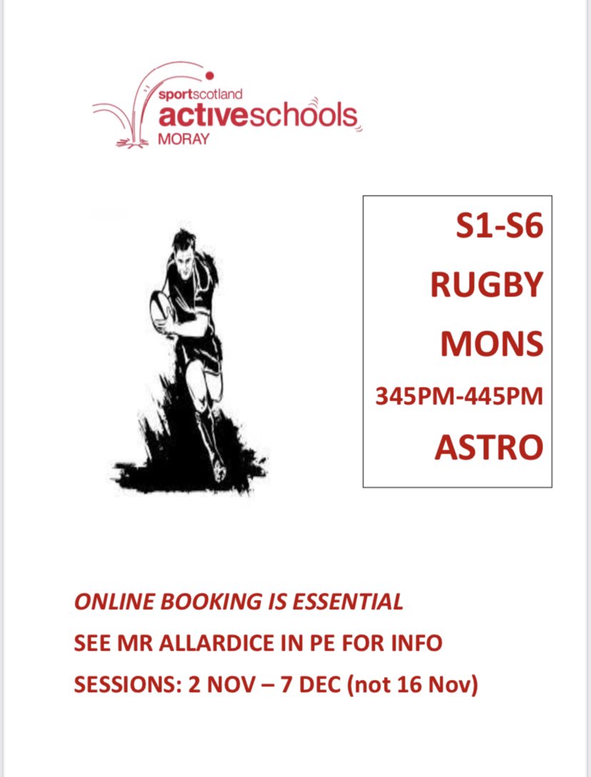 KGSYAs's tweet image. 🚨 NEW SESSIONS 🚨

This term there are more exciting sessions from Active Schools to get involved in!
•S1-6 Girls Netball 
•S1-6 Hockey 
•S1-6 Rugby 
More information in the posters below!
These activities will be COVID safe but still just as fun! 
@SportAtKGS @KeithGrammar